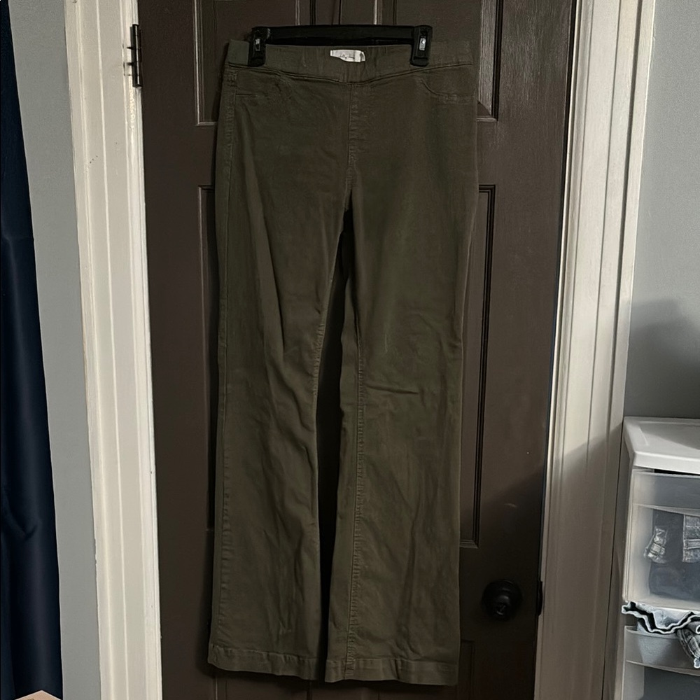 Jelly Beans Olive Flare & Wide Leg Jeans